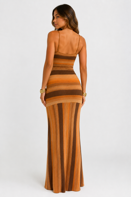 Solana Stripe Maxi Dress