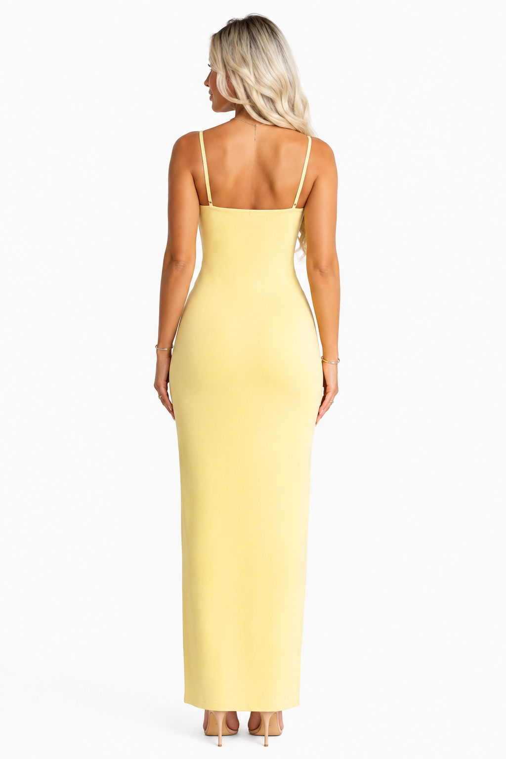 Elegant Yellow Summer Dress