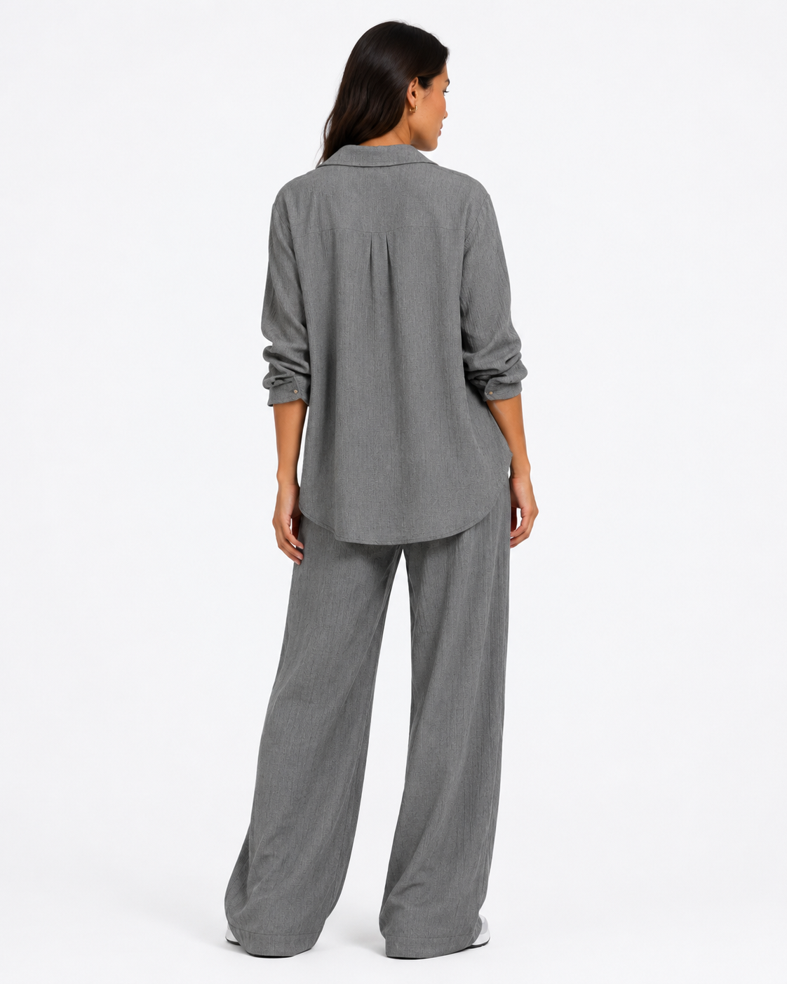 Grey Relaxed Fit Pants Set