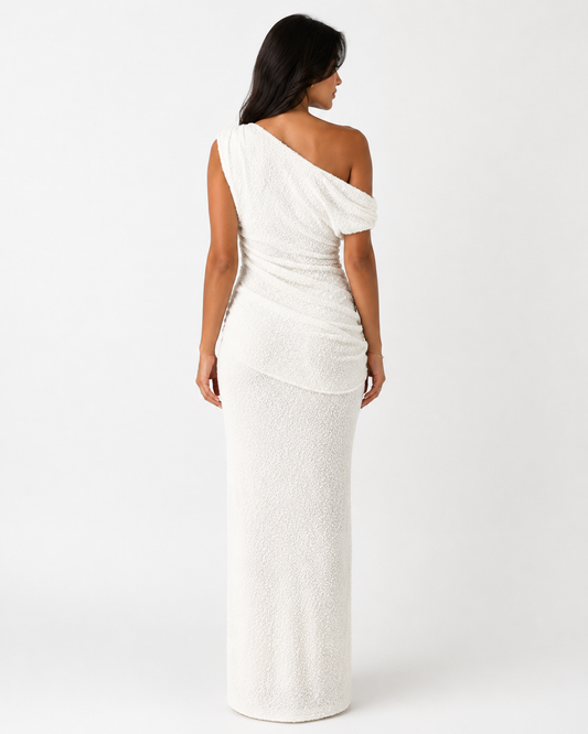 Santorini One-Shoulder Dress