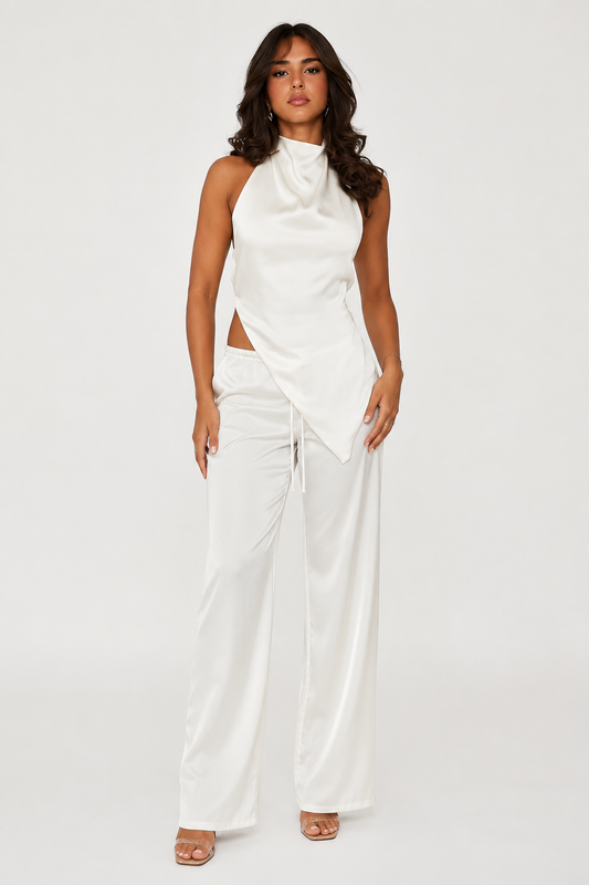 Luna Satin Two-Piece Set