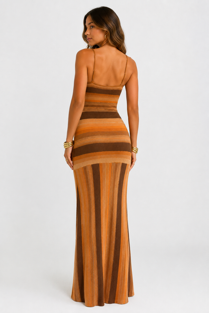 Solana Stripe Maxi Dress