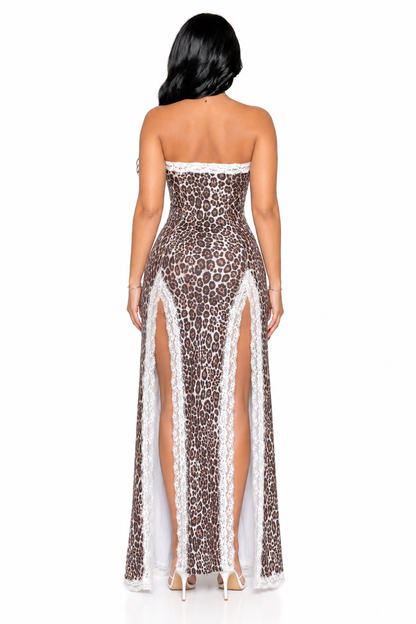 Glamour Thigh Split Maxi Dress