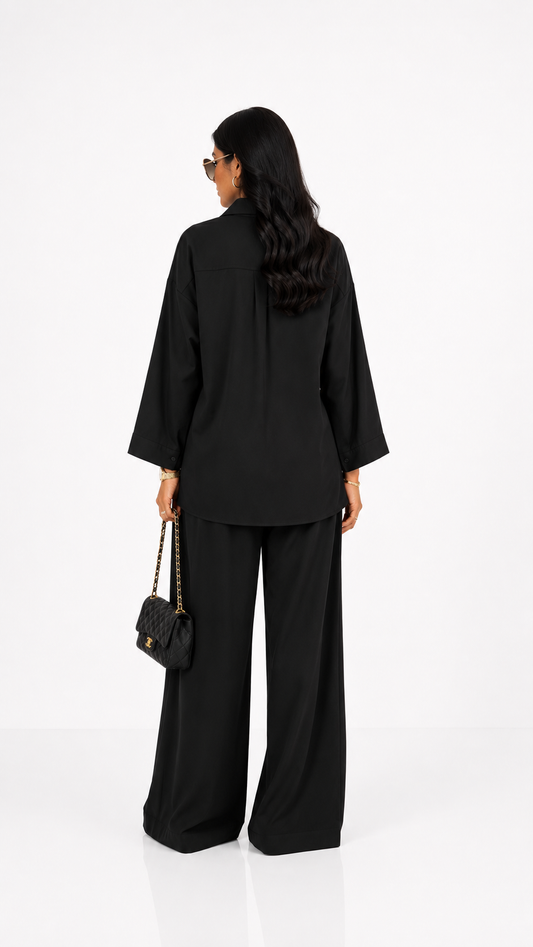 Black Two Piece Lounge Set
