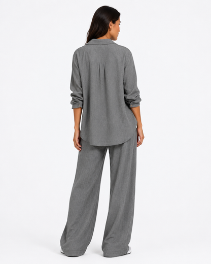 Grey Relaxed Fit Pants Set