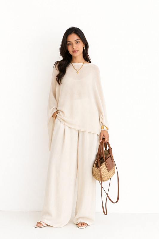 Ivory Oversized Two Piece Set