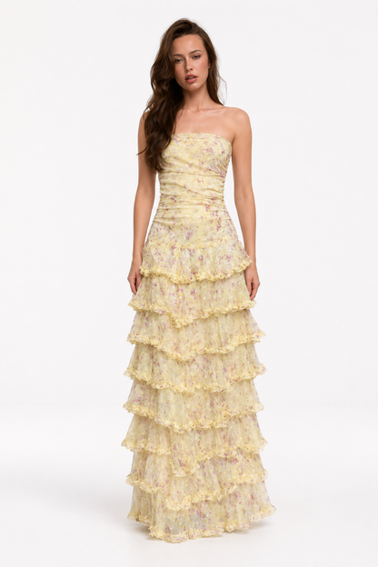 Amélie Floral Ruffle Dress