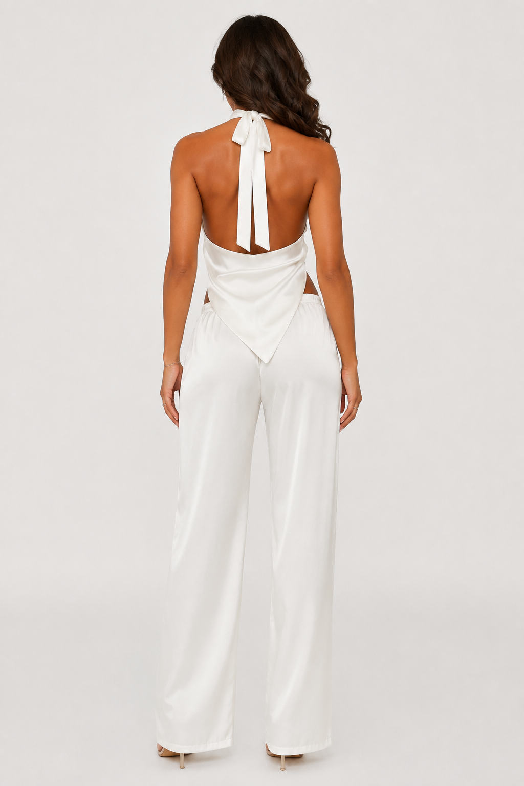 Luna Satin Two-Piece Set