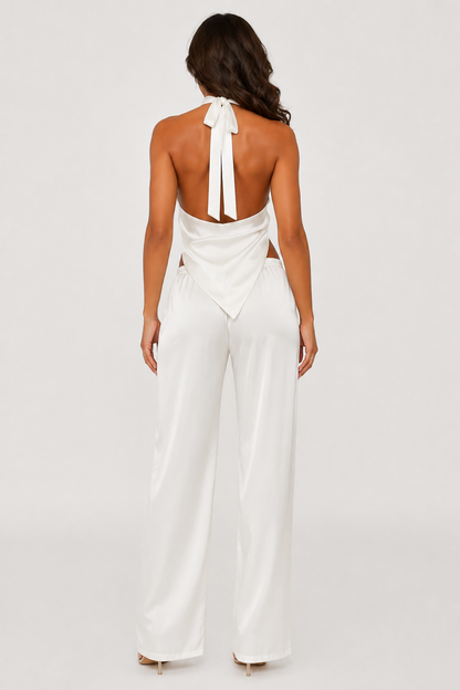 Luna Satin Two-Piece Set