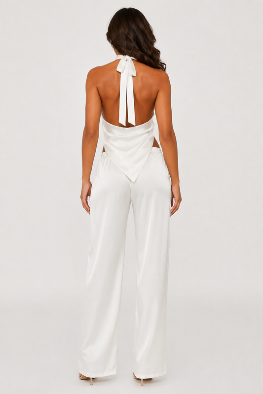 Luna Satin Two-Piece Set
