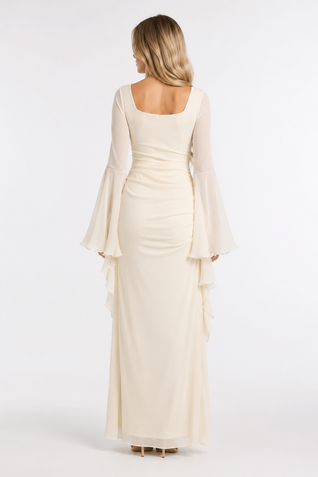Elara Bell Sleeve Maxi Dress