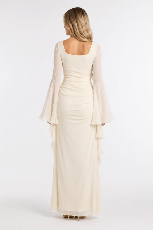 Elara Bell Sleeve Maxi Dress