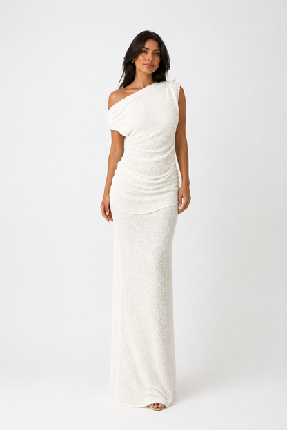 Santorini One-Shoulder Dress