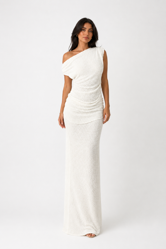 Santorini One-Shoulder Dress