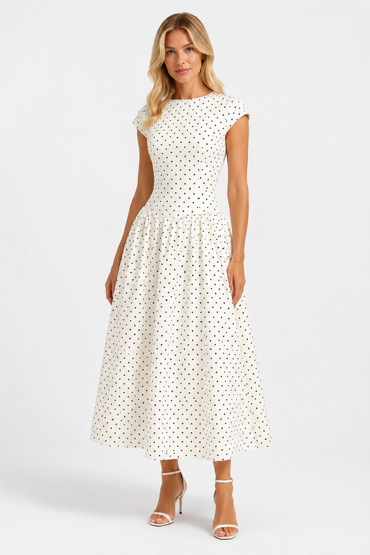 Riviera Polka Dot Dress