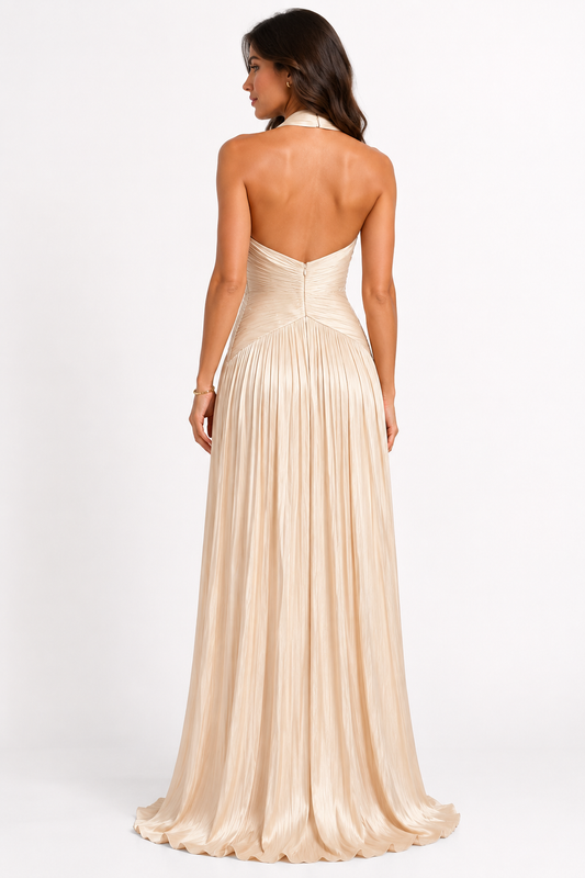 Aurelia Champagne Maxi Dress