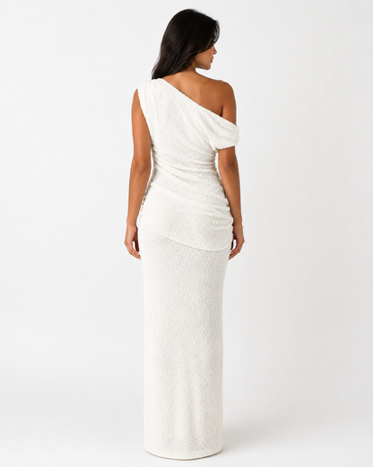 Santorini One-Shoulder Dress